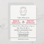 Hockey Love Wedding Invitations Kaart (Voorkant / Achterkant)