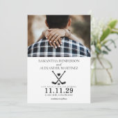 Hockey Love Wedding Save The Date (Staand voorkant)