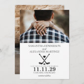 Hockey Love Wedding Save The Date (Voorkant / Achterkant)
