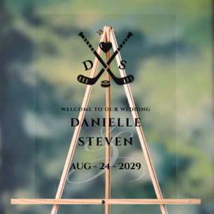 Hockey Love Welkom Acryl Bord