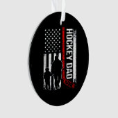 Hockey Lover | Amerikaanse ockey DAD Ornament (voorkant)