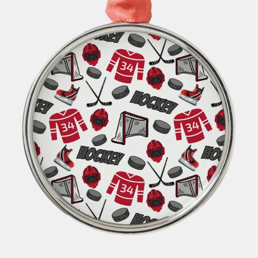 Hockey Lover Christmas Ornament Keepsake (Voorkant)