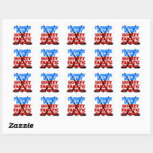 Hockey Lover Farmer Vierkante Sticker (Vel)
