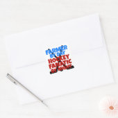 Hockey Lover Farmer Vierkante Sticker (Envelop)