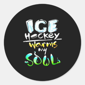 Hockey Lover | Ice Hockey bewapent mijn sol Ronde Sticker