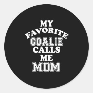 Hockey Lover | Mijn favoriete Goalie noemt me mam Ronde Sticker