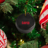 Hockey Lover Personalized Ornament