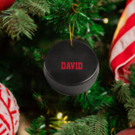 Hockey Lover Personalized Ornament