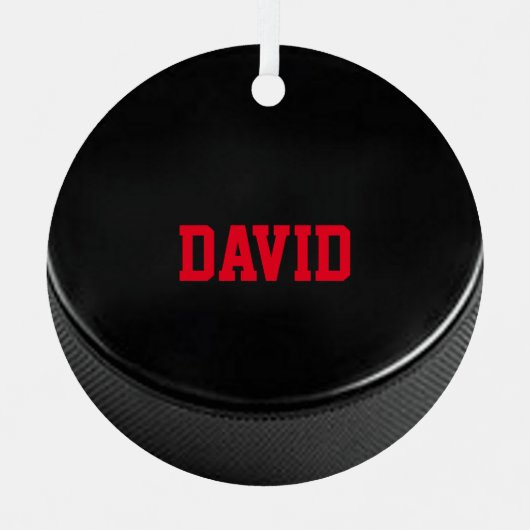 Hockey Lover Personalized Ornament (Voorkant)