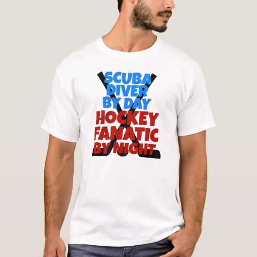 Hockey Lover Scuba Diver T-shirt (Voorkant)