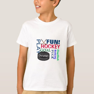 Hockey LOVER'S GIFT-T-shirt met woorden Kinder SHI T-shirt