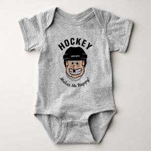 Hockey maakt me blij met grappige Hockey Player Romper