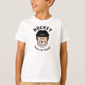 Hockey maakt me blij met grappige Hockey Player T-shirt (Voorkant)