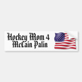 Hockey Mam 4 McCain Palin Bumpersticker (Voorkant)