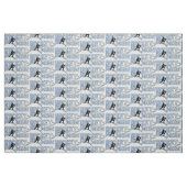 Hockey Mam Athletic Tail Stof (Fat Quarter)