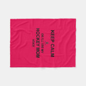 Hockey Mam - Bewaar kalm Fleece Blanket Deken (Voorkant (Horizontaal))