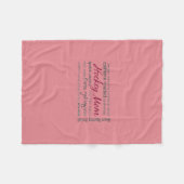 Hockey Mam - Collage Fleece Blanket (Voorkant (Horizontaal))