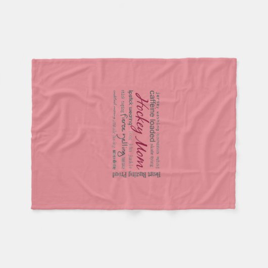 Hockey Mam - Collage Fleece Blanket (Voorkant (Horizontaal))