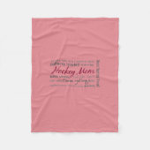 Hockey Mam - Collage Fleece Blanket Deken (Voorkant)
