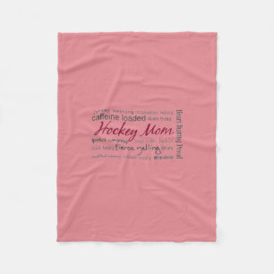 Hockey Mam - Collage Fleece Blanket Deken