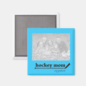 Hockey mam foto magneet (Voorkant / Achterkant)