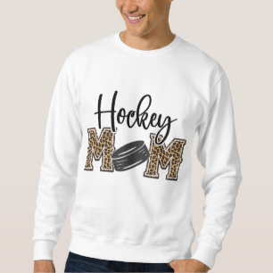 Hockey Mam Leopard Print Cheetah Ice Hockey Proud Trui
