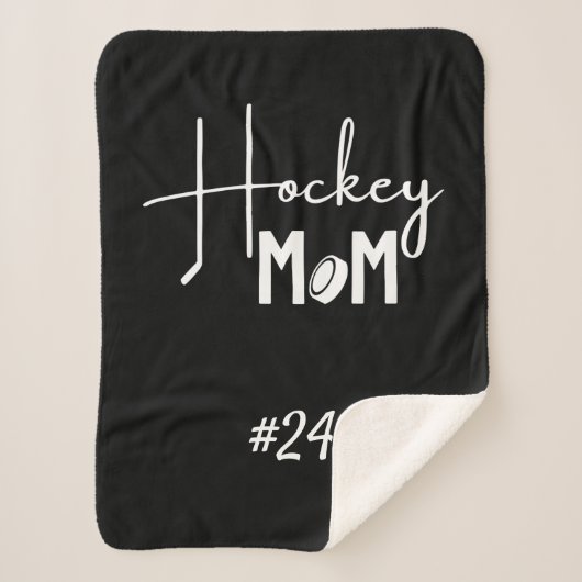 Hockey mam roink versnelling deken calligrafie zwa (Voorkant)