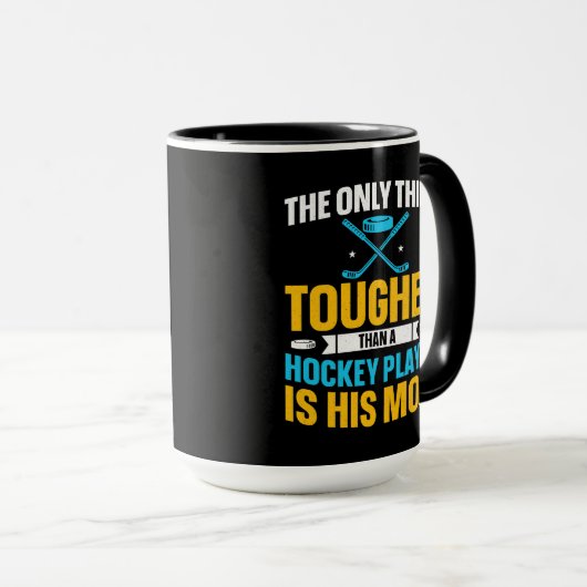 Hockey Mam Square Mok (Voorkant rechts)