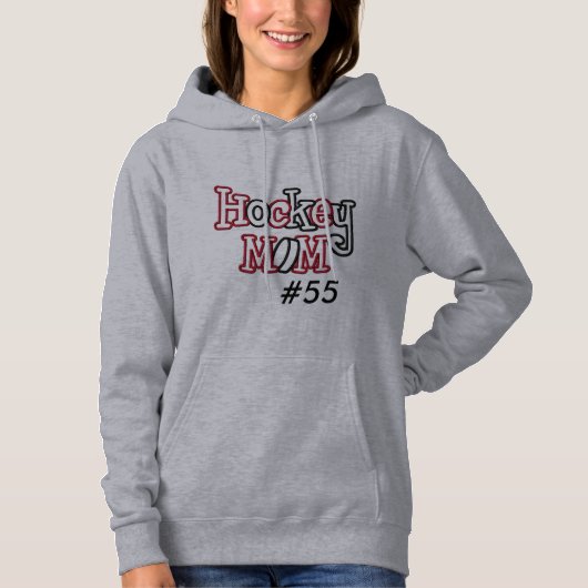  "Hockey Mam" VROUWENS FLEECE HOODIE (Voorkant)