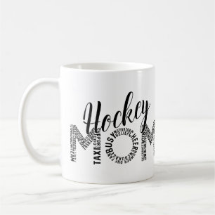 Hockey Mam Word Art Koffiemok