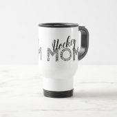 Hockey Mam Word Art Reisbeker (Voorkant rechts)