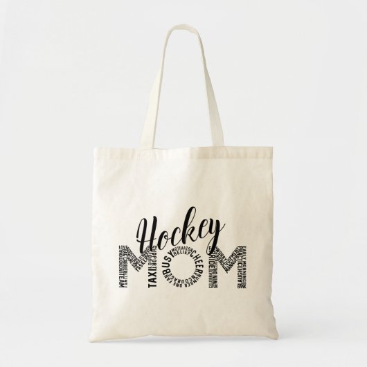 Hockey Mam Word Art Tote Bag (Voorkant)