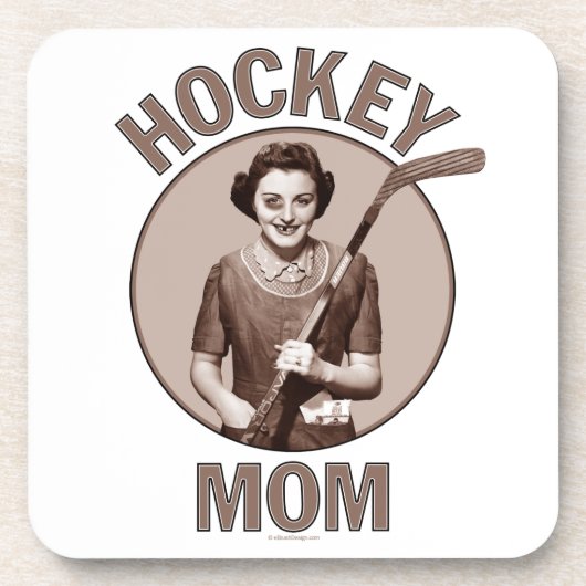 Hockey mama bier onderzetter (Voorkant)