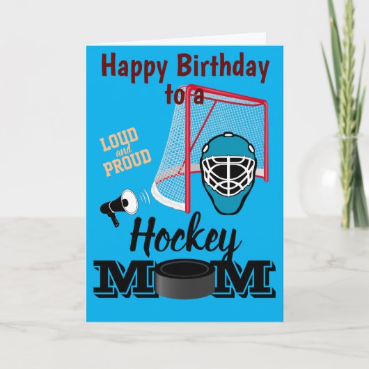 Hockey mama Birthday Kaart (Voorkant)