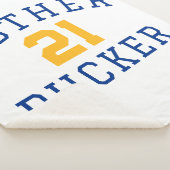 Hockey mama Blanket Moeder Pucker Custom Number Sherpa Deken (3/4)