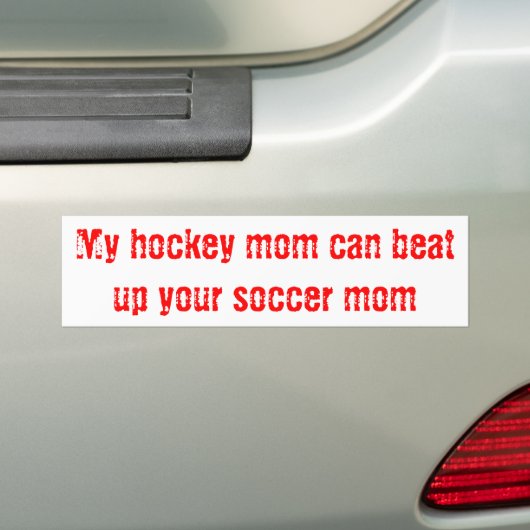 Hockey mama bumpersticker (Op auto)