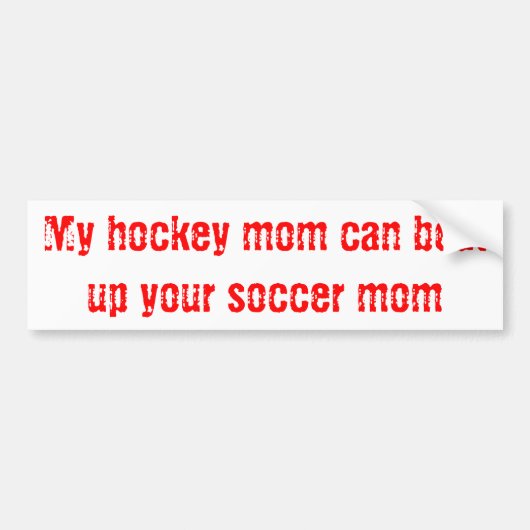 Hockey mama bumpersticker (Voorkant)