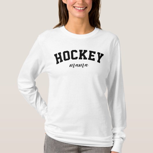 Hockey Mama Cute Sports Ma University College T-shirt (Voorkant)