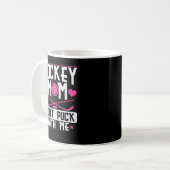Hockey mama Dont Puck met me Koffiemok (Voorkant links)