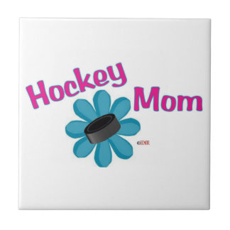 Hockey mama Flower Puck Tile Tegeltje