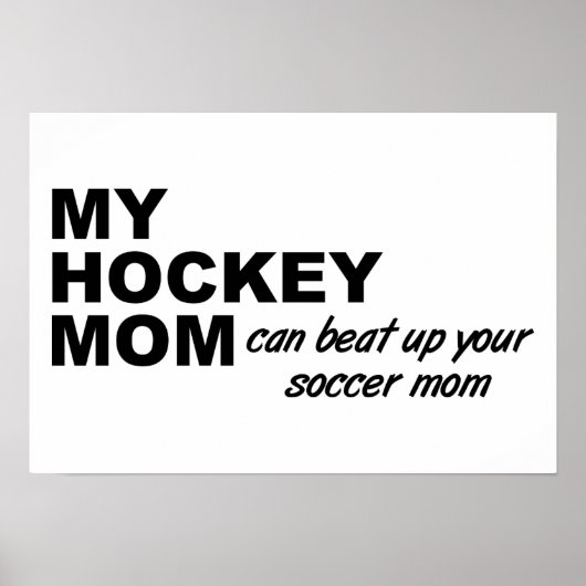 Hockey mama Funny Poster (Voorkant)