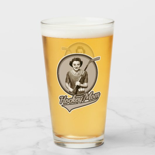 Hockey mama glas (Achterkant gevuld)