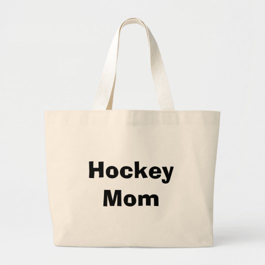 Hockey mama grote tote bag (Voorkant)