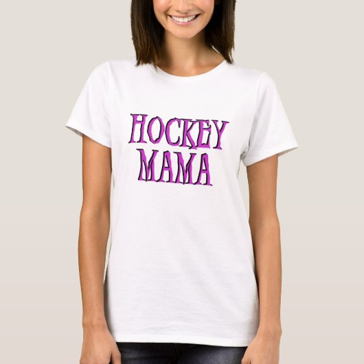 Hockey Mama Hot Pink T-shirts en cadeautjes (Voorkant)
