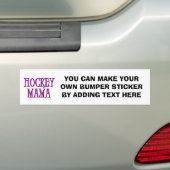 Hockey Mama Hot Pink T-shirts en cadeautjes Bumpersticker (Op auto)