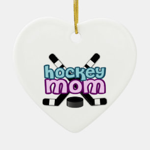 Hockey mama keramisch ornament