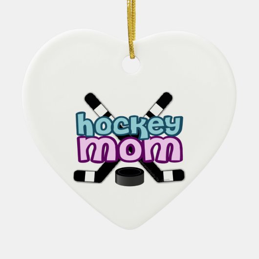 Hockey mama keramisch ornament (Voorkant)