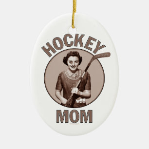 Hockey mama keramisch ornament