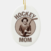 Hockey mama keramisch ornament (Achterkant)