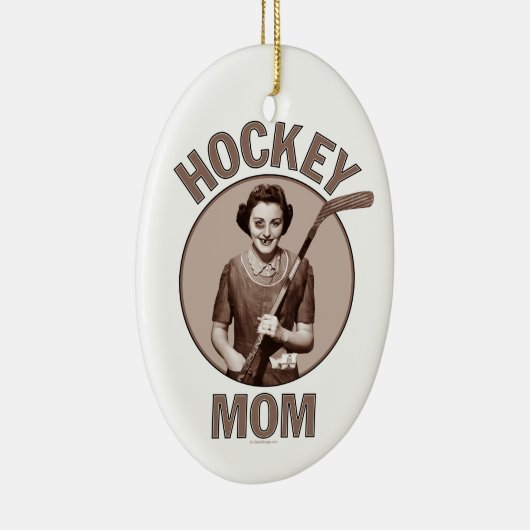 Hockey mama keramisch ornament (Rechts)